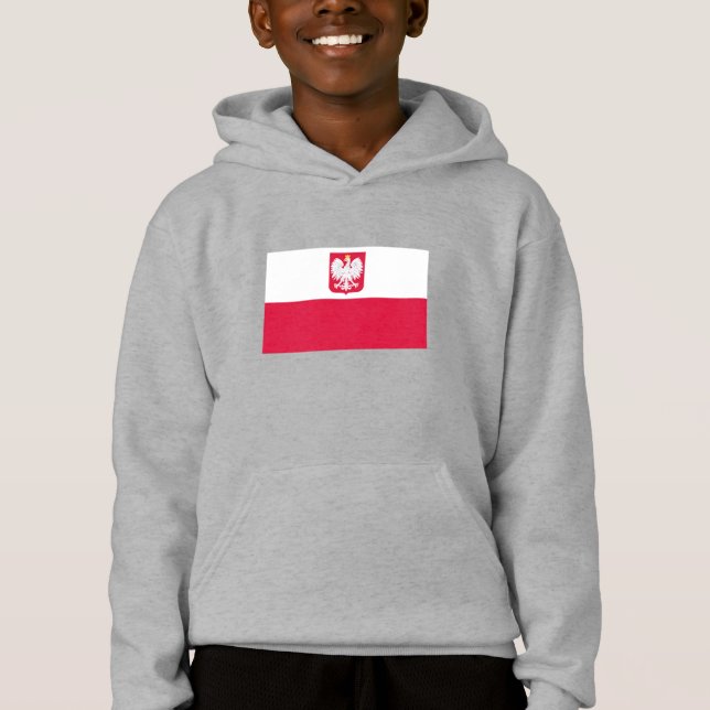 Poland Flag Hoodie (Front)