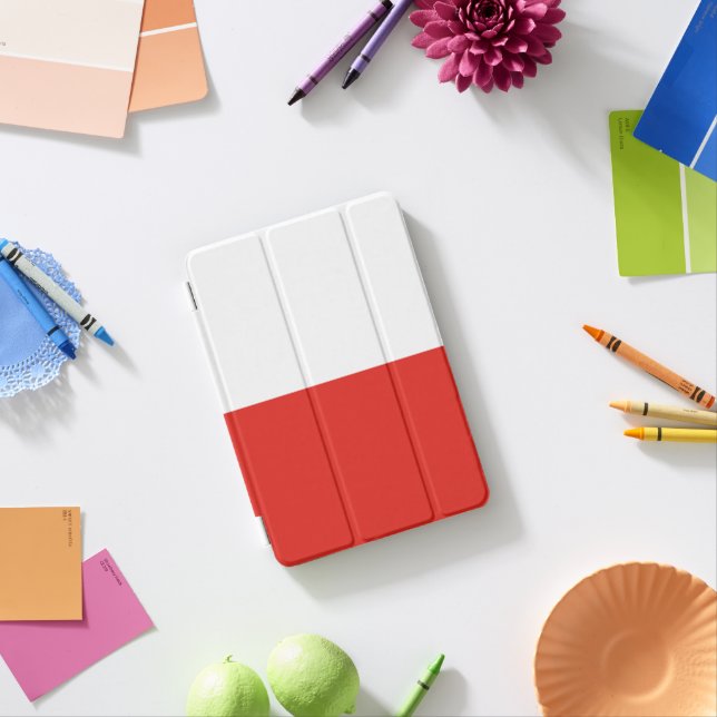 Poland flag iPad mini cover (In Situ)