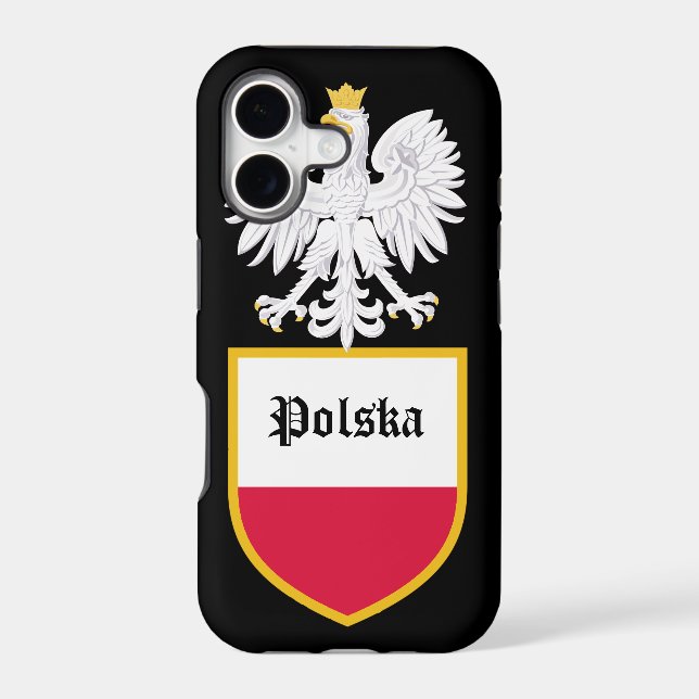 Poland Flag Iphone Case (Back)