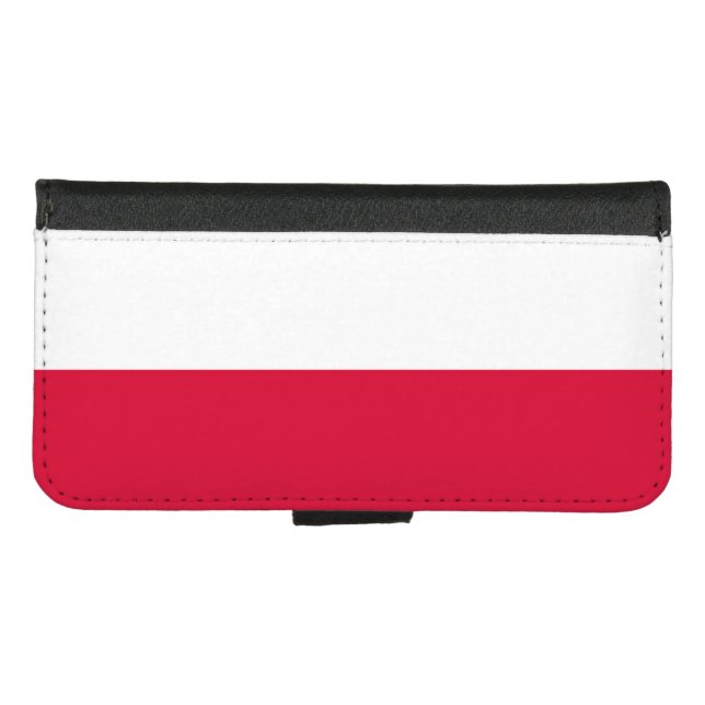 Poland Flag iPhone Wallet Case (Front (Horizontal))