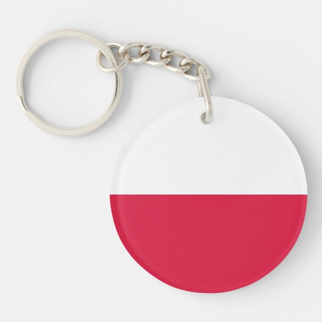 Poland Flag Keychain (Front)