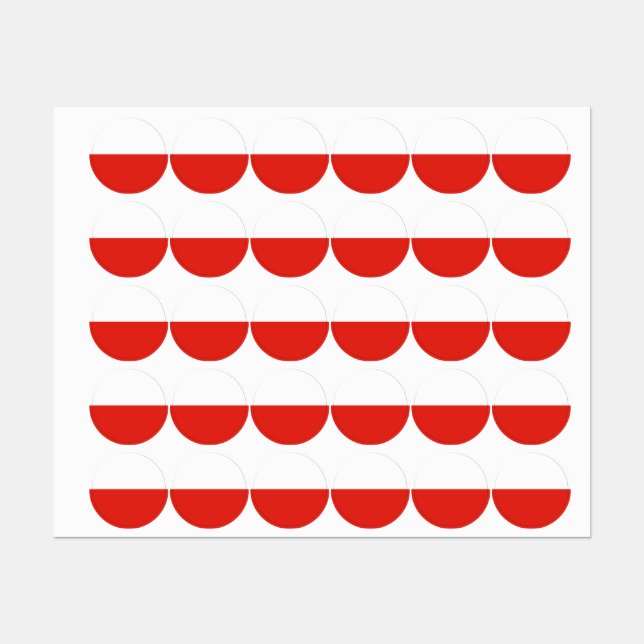 Poland flag labels (Sheet)
