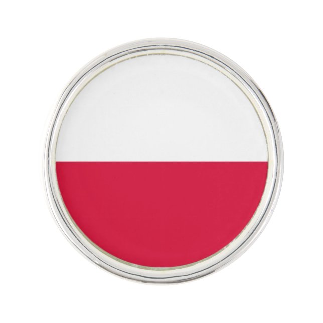 Poland Flag Lapel Pin (Front)