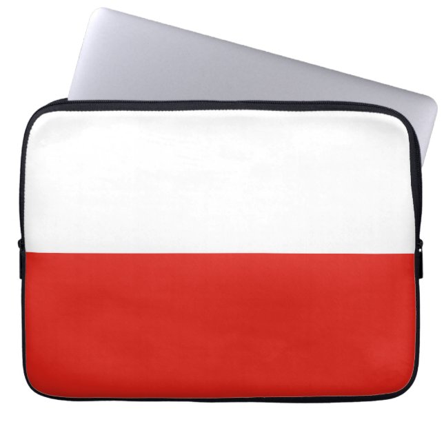 Poland flag laptop sleeve (Front)