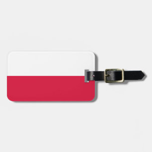 Poland Flag Luggage Tag