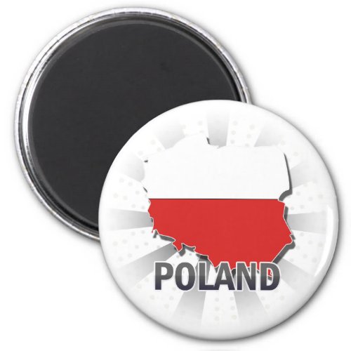Poland Flag Map 20 Magnet