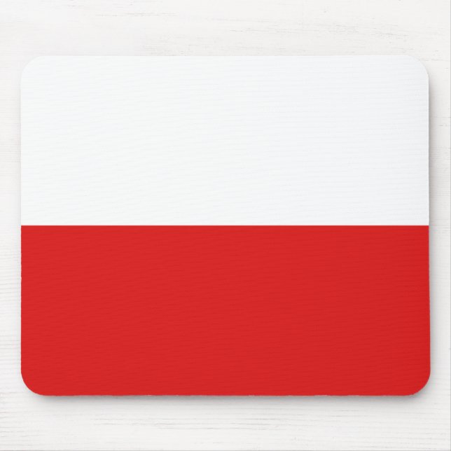 Poland Flag Mousepad (Front)