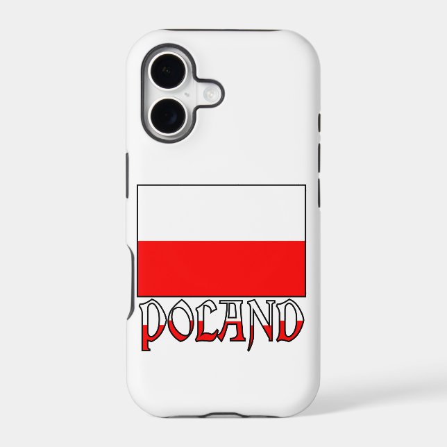 Poland Flag & Name Iphone Case (Back)