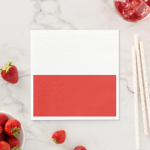 Poland flag napkins