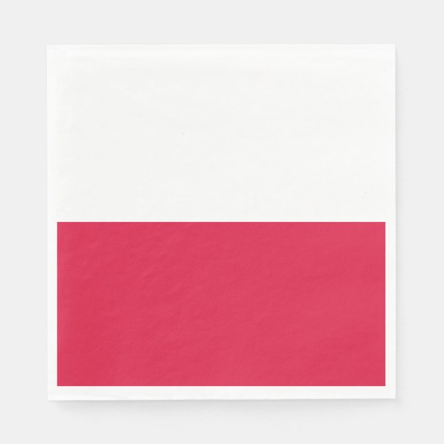 Poland Flag Napkins (Front)