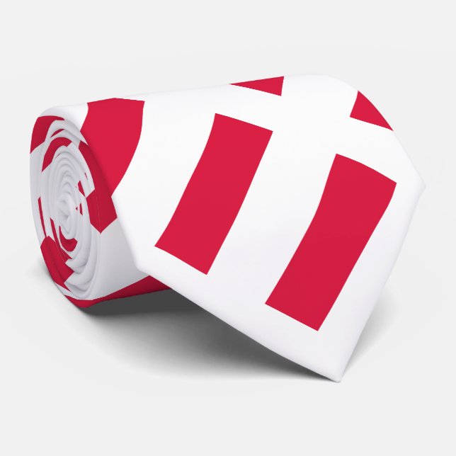 Poland Flag Neck Tie (Rolled)