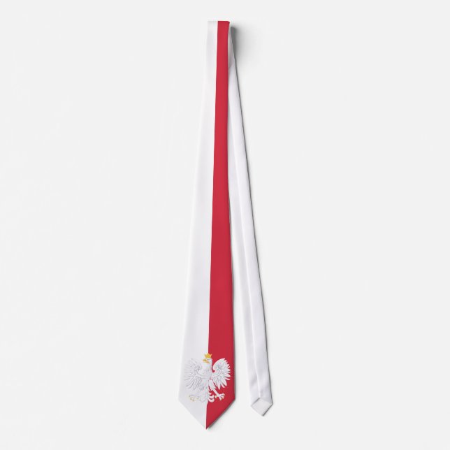 Poland Flag Neck Tie (Front)