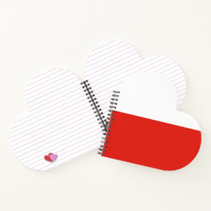 Poland flag notebook