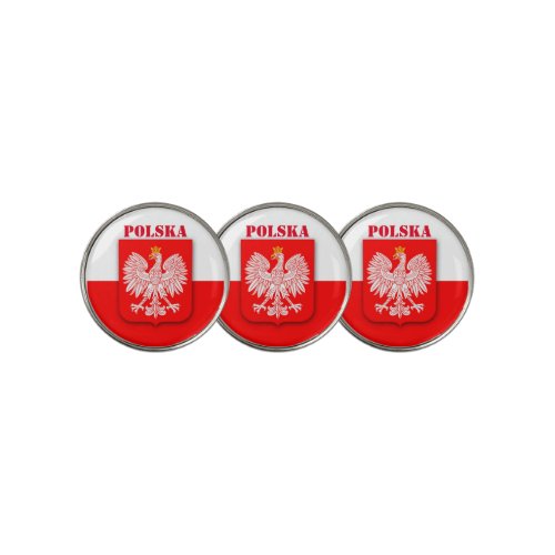 Poland Flag Patriotic Soccer Polska Golf Ball Marker