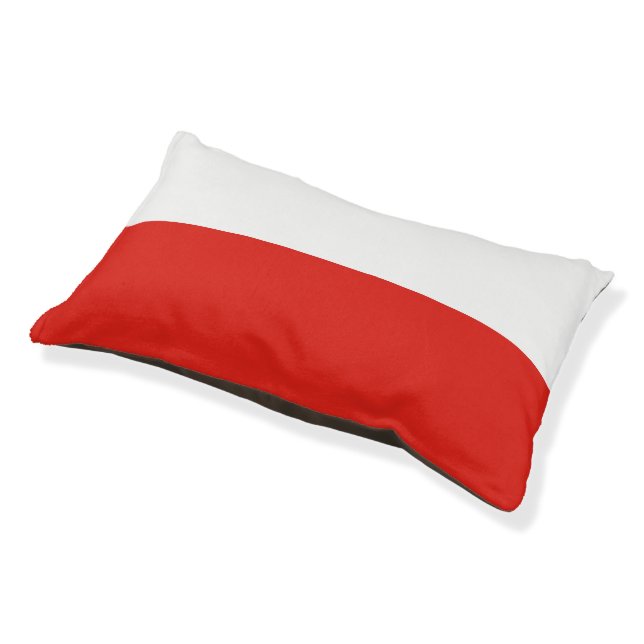 Poland flag pet bed (Angled)