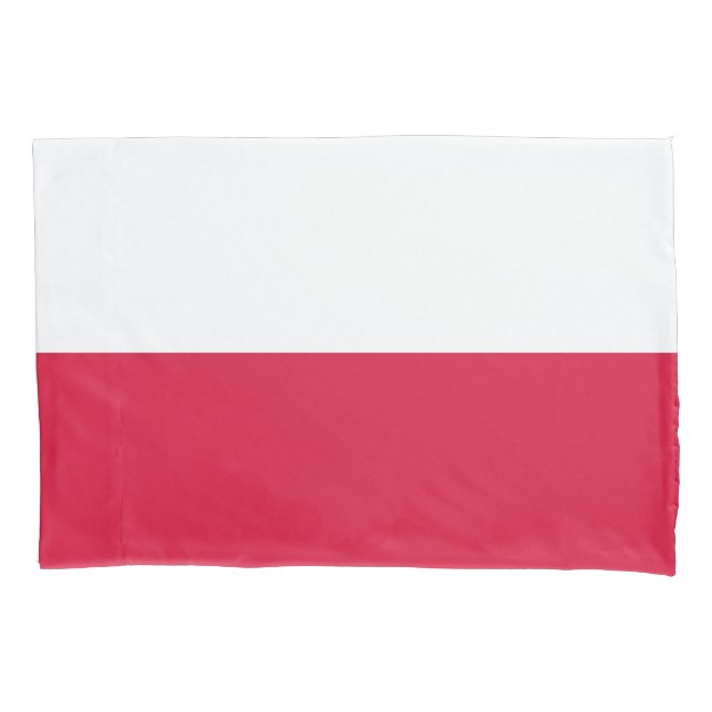 Poland Flag Pillow Case (Front)