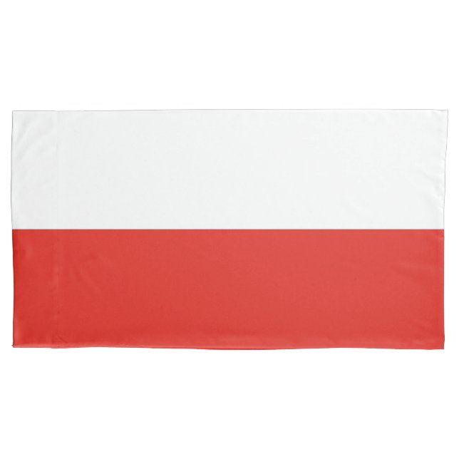 Poland flag pillow case (Front)