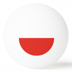 Poland flag ping pong ball