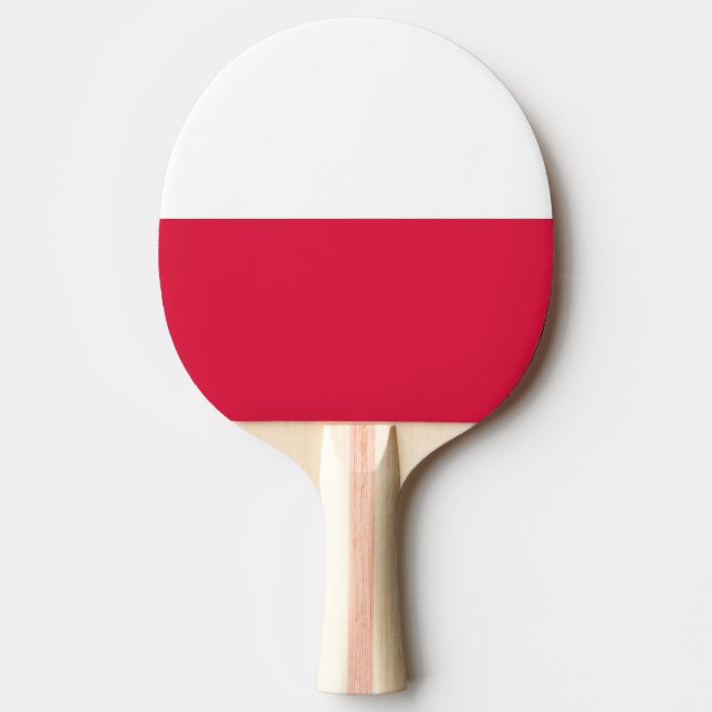 Poland Flag Ping Pong Paddle (Front)