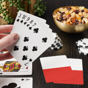 Poland flag poker cards