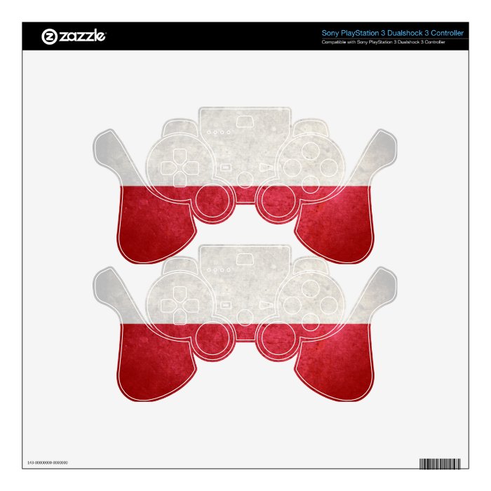 Poland Flag; Pole; Polish; PS3 Controller Skin