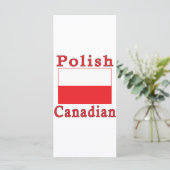 Poland Flag Polish Canadian (Standing Front)