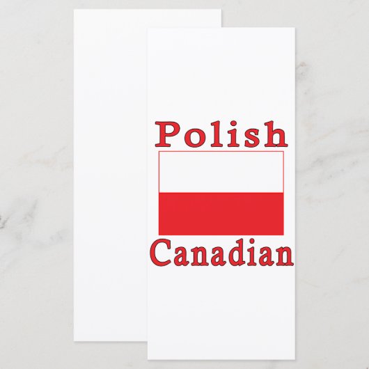 Poland Flag Polish Canadian (Front/Back)