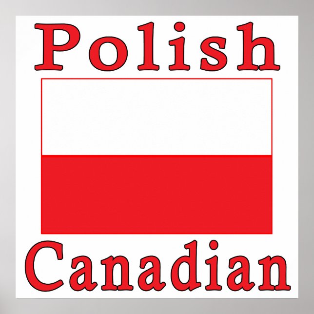 Poland Flag Polish Canadian Poster (Front)