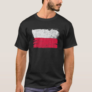 Poland Flag Pride Friendship Proud Peace Vintage R T-Shirt