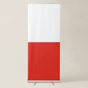 Poland flag retractable banner