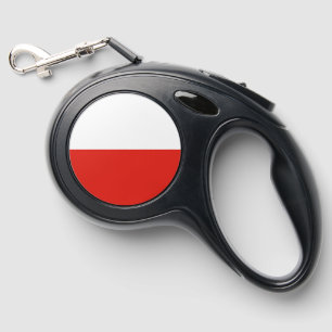 Poland flag retractable pet leash