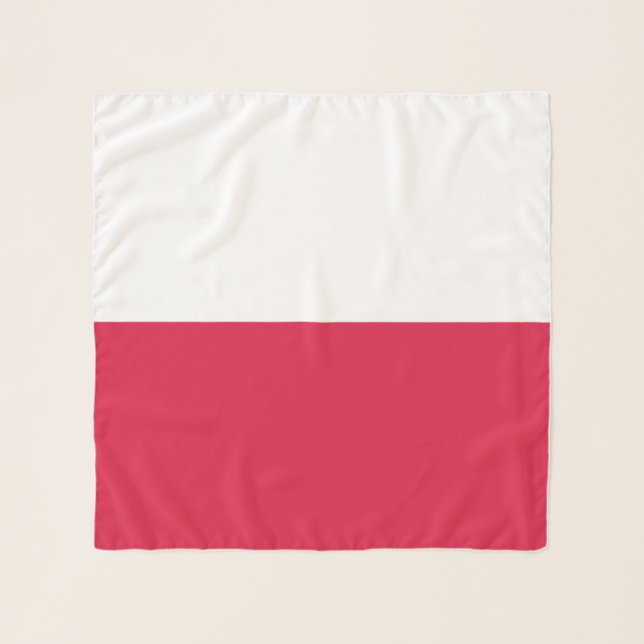 Poland Flag Scarf (Front)