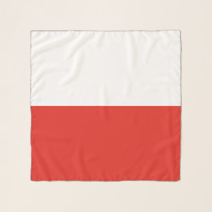 Poland flag scarf