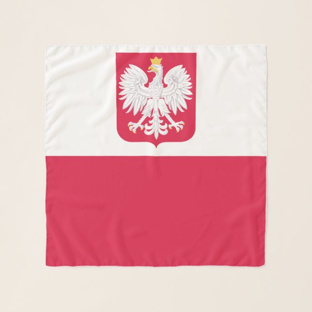 Poland Flag Scarf (Front)