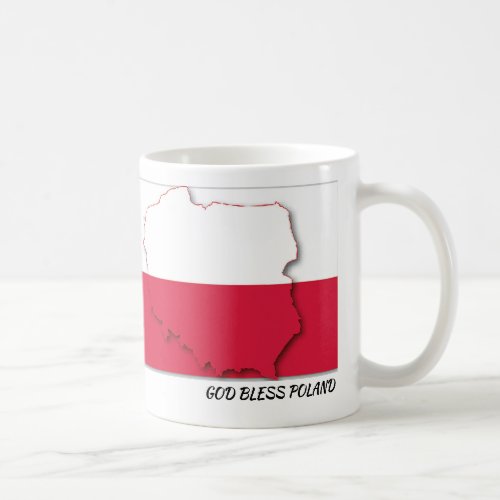 POLAND FLAG Scripture Customized White Coffee Mug