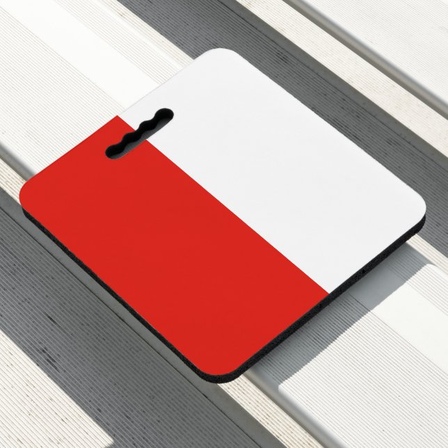 Poland flag seat cushion (In Situ)