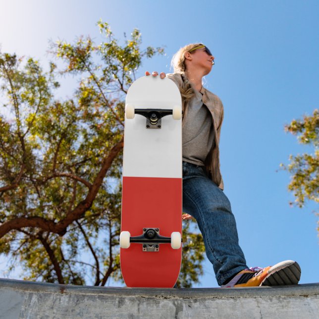 Poland flag skateboard (Outdoor 1)
