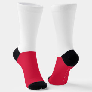 Poland Flag Socks