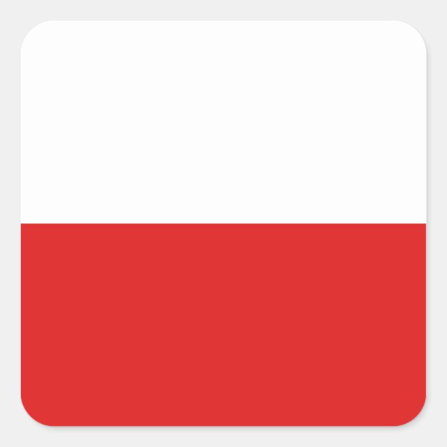 Poland Flag Sticker (Front)