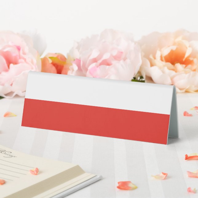 Poland flag table tent (In SItu (Wedding))