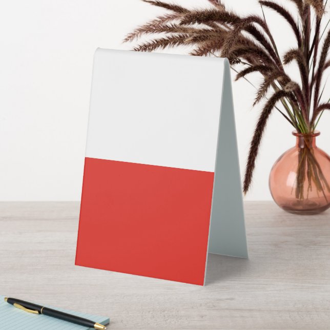 Poland flag table tent (In SItu (Table))