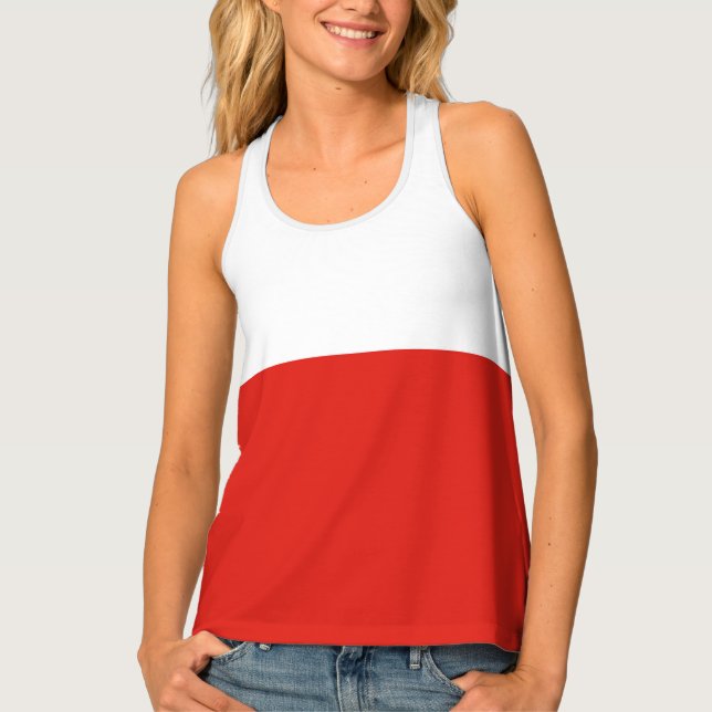 Poland flag tank top (Front)