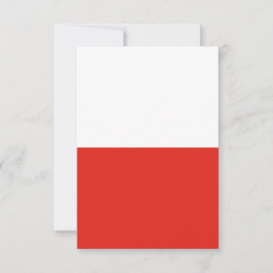 Poland flag thank you card