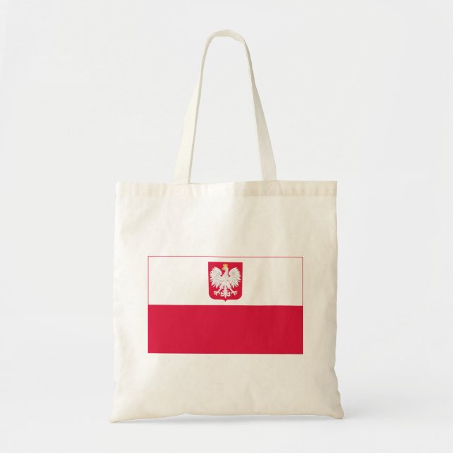 Poland Flag Tote Bag (Front)