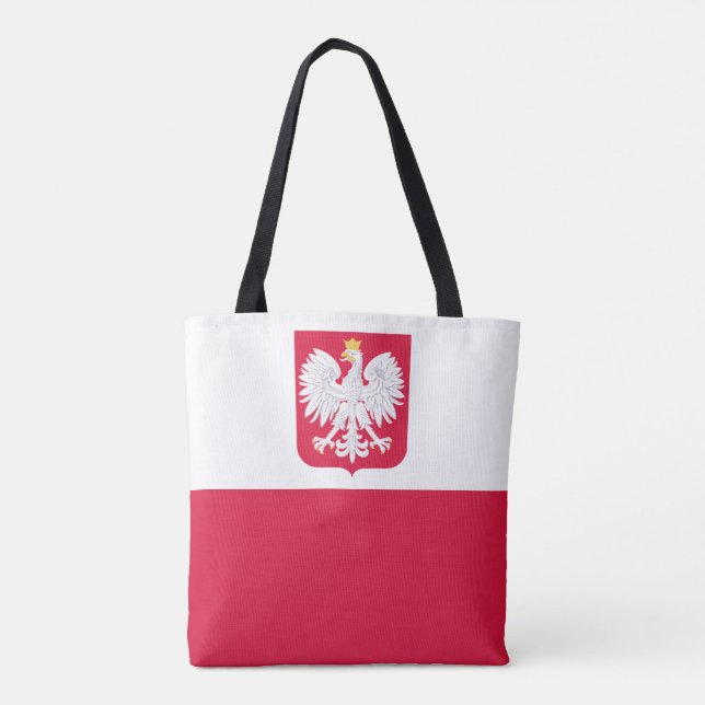 Poland Flag Tote Bag (Back)