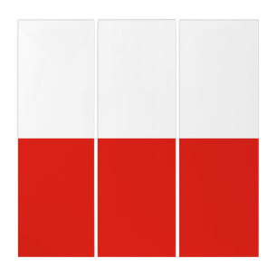 Poland flag triptych