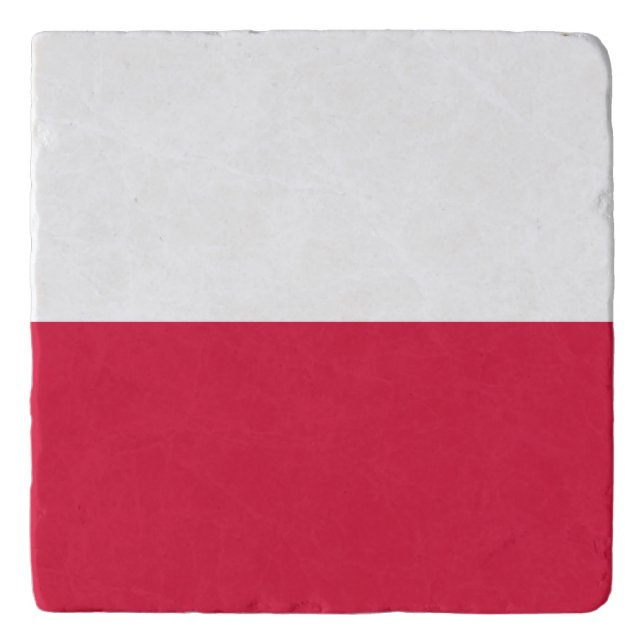 Poland Flag Trivet (Front)