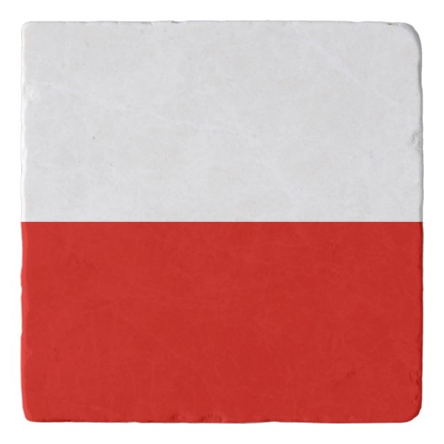 Poland flag trivet (Front)
