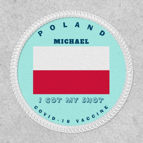 Poland Flag Vaccinated Covid_19 Patch
