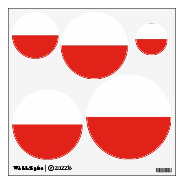 Poland flag wall decal (Front)